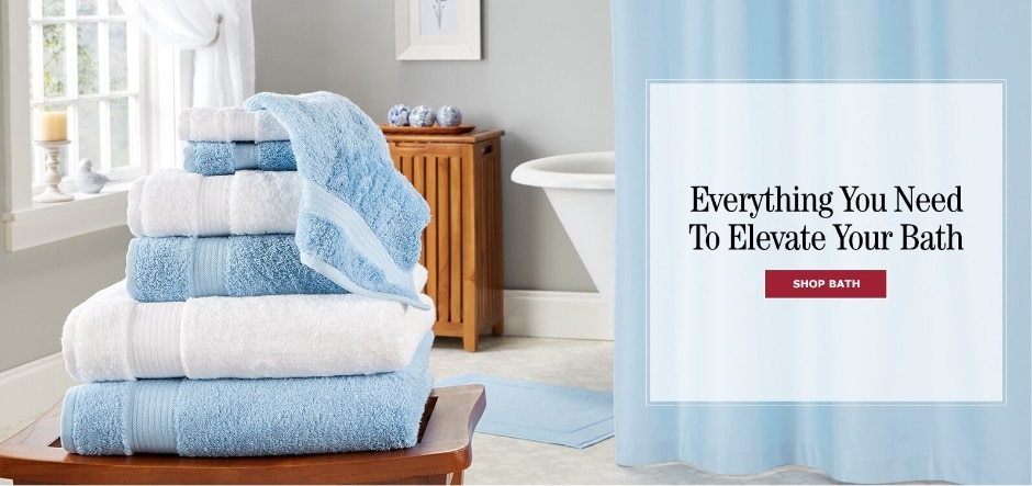Everything You Need to Elevate Your Bath. Shop Bath