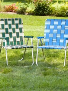 Extra Wide Aluminum Folding Lawn Chairs