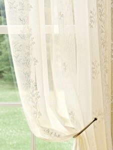 Sheer Rod Pocket Window Curtain Panel - Divine Collection