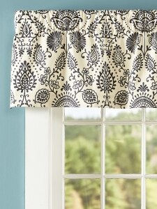 Country Floral All Cotton Rod Pocket Tailored Valance