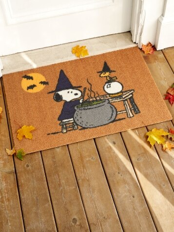 Snoopy Halloween Doormat | Non-Slip Door Mat | Peanuts Doormat