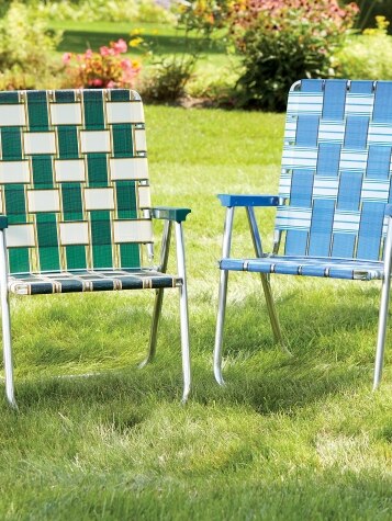 Webbed Aluminum Lawn Chair | Summer Classic Patio Web Chair