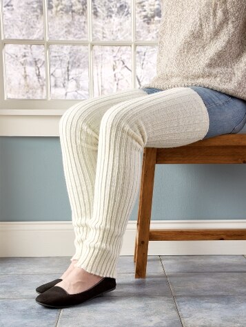 Women's Rib-Knit Thigh-High Leg Warmers