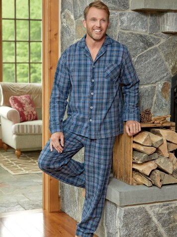 Orton Family Portuguese Flannel Button-Front Pajamas For Men