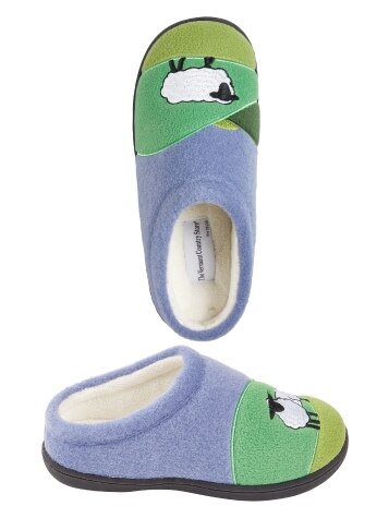Womens Counting Sheep Felted Slipper Clogs