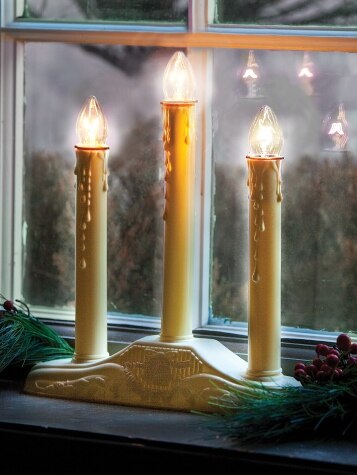 Christmas Window Candles | Lights in 3 and 5 Tiers