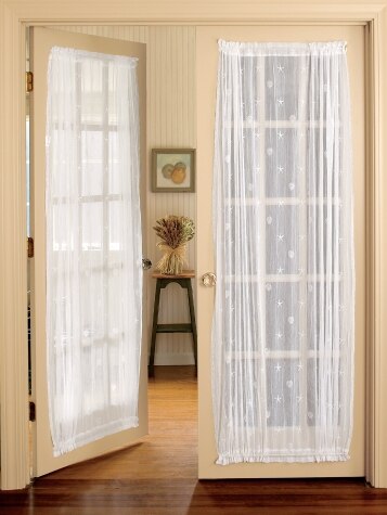 Seaside Lace Door Panel Curtain | Vermont Country Store