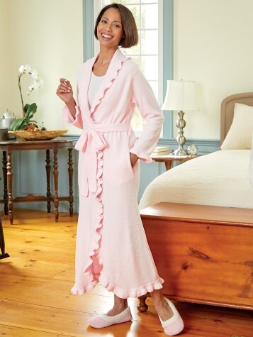 Chenille Wrap Robe for Women | Soft Plush Robe