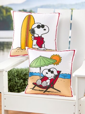 Peanuts Pillow Cover | Peanuts Decor | Surfs Up Pillow Cover