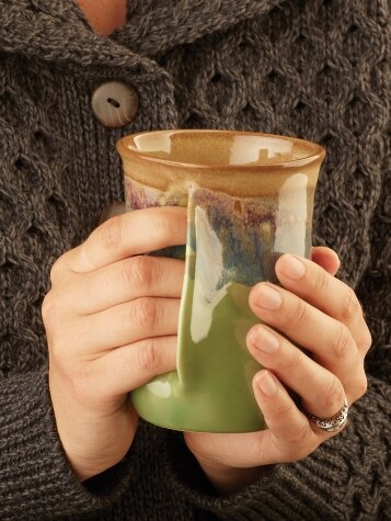 Hand Warmer Mug | Unique Shaped Coffee Mug