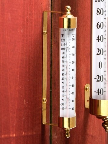 Brass Outdoor Thermometer | Temperature Gauge