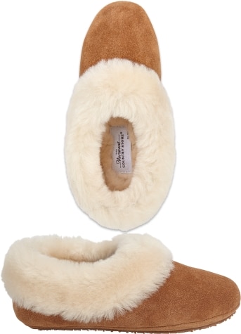 Womens Shearling Slippers | Ballet Style House Shoes