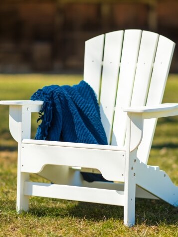 All-Weather Extra Wide Adirondack Chair | Wide-Seat Outdoor Chair