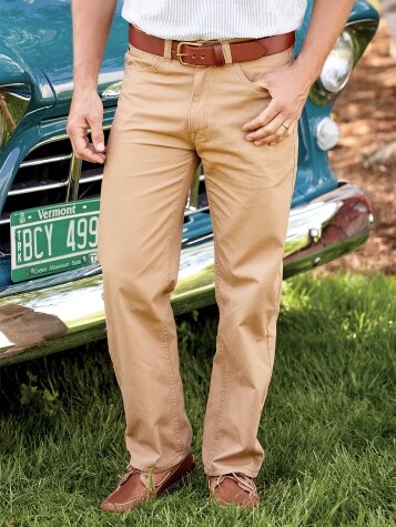 Men's Cotton Blend Chino Pants | Orton Brothers