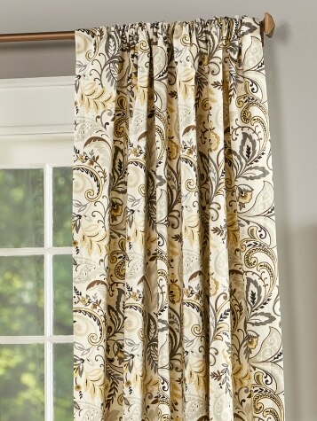 Paisley Curtains | Rod Pocket Curtains | Lined Curtains