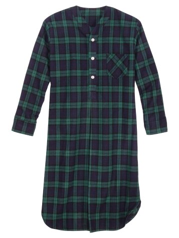 Mens Portuguese Flannel Nightshirt | Cotton Mens Sleep Shirt