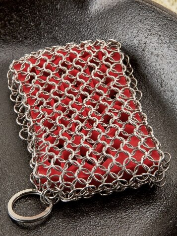 Food Grade Chain Mail Scrubber/Stainless Steel Chain Mail Pot Scrubber -  China Food Grade Chain Mail Scrubber and Stainless Steel Chain Mail Pot  Scrubber price