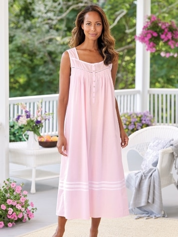 Eileen West Cotton Nightgown | Summer Breeze
