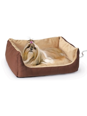 Heated Pet Bed With Sides | Thermo Cushion for Cats or Small Dogs