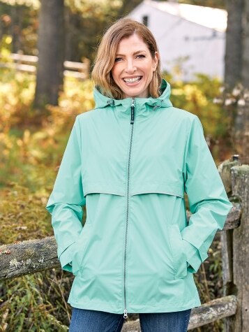 Womens Rain Jacket - Windproof and Waterproof Coat