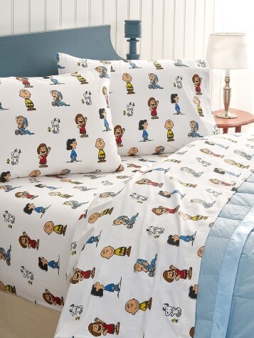 Cotton Flannel Sheets | Charlie Brown | Peanuts Gang
