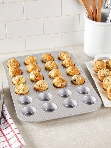 24cup Mini Muffin Pan Cupcake Nonstick Pan - Carbon Steel Pan Easy Release  Dishwasher Safe, 1pc - Fry's Food Stores