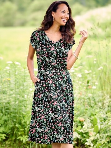 Lanz Floral Dress | Vermont Country Store