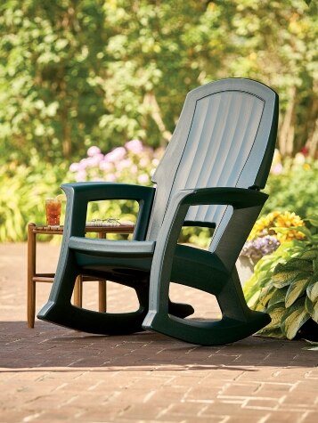 Extra Wide Rocking Chair | Weather Resistant Outdoor Seat