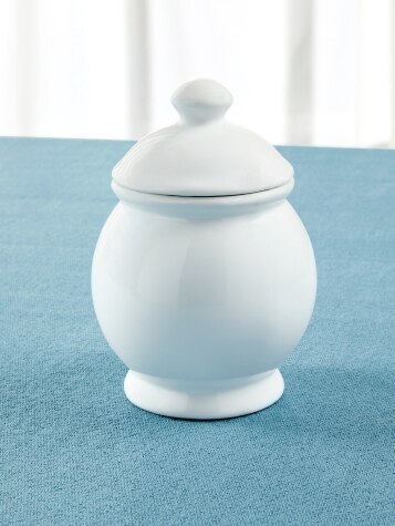 Ceramic Sugar Bowl | White Sugar Bowl | Classic Sugar Bowl