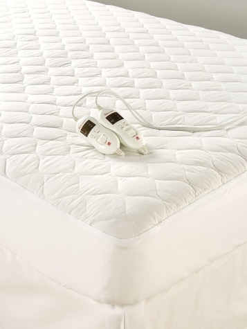Heated Quilted Cotton Mattress Pad