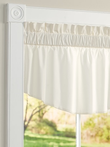 Plain and Simple Rod Pocket Tapered Valance