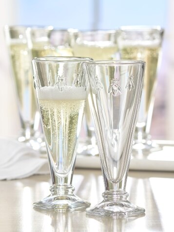 Set of French Champagne Glasses | French Bee