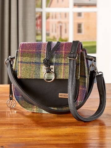 Irish Wool Plaid Purse | Adjustable Crossbody Bag