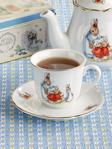 Beatrix Potter Porcelain Teacup and Saucer - German Porcelain