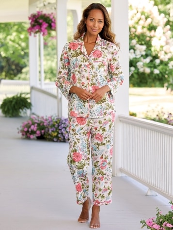 Ella Simone English Rose Cotton Lawn Pajama Set