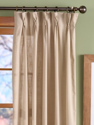 Weaver's Cloth 72 Inch Pinch Pleat Curtains