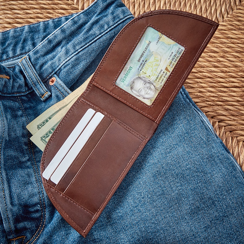 Men's Front-Pocket Leather Wallet