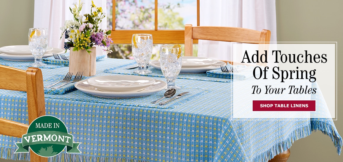 Add Touches of Spring to Your Tables. Shop Table Linens.