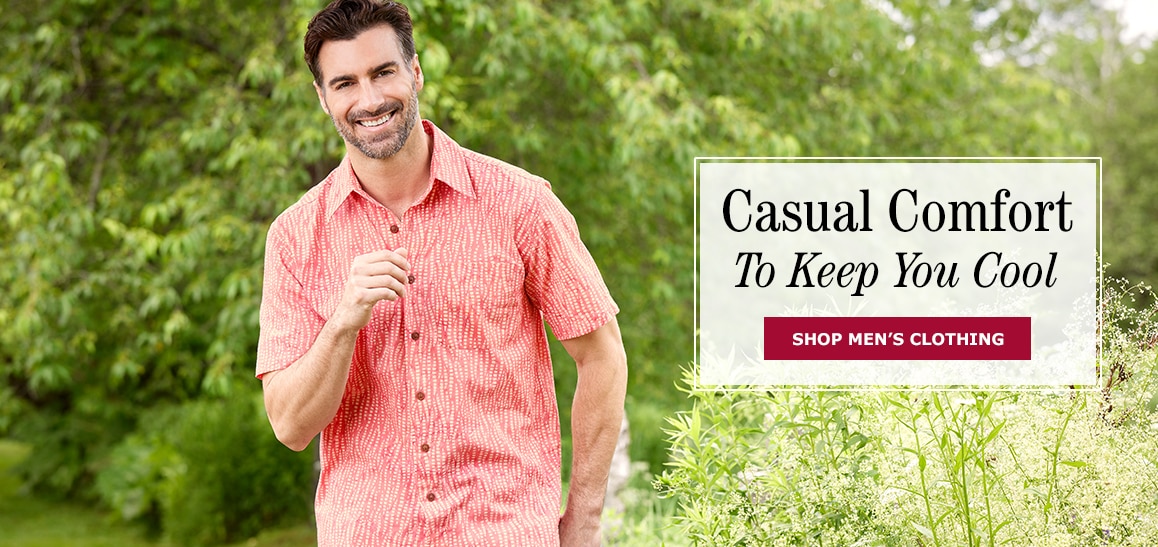 Casual Comfort to Keep You Cool. Shop Men's Clothing
