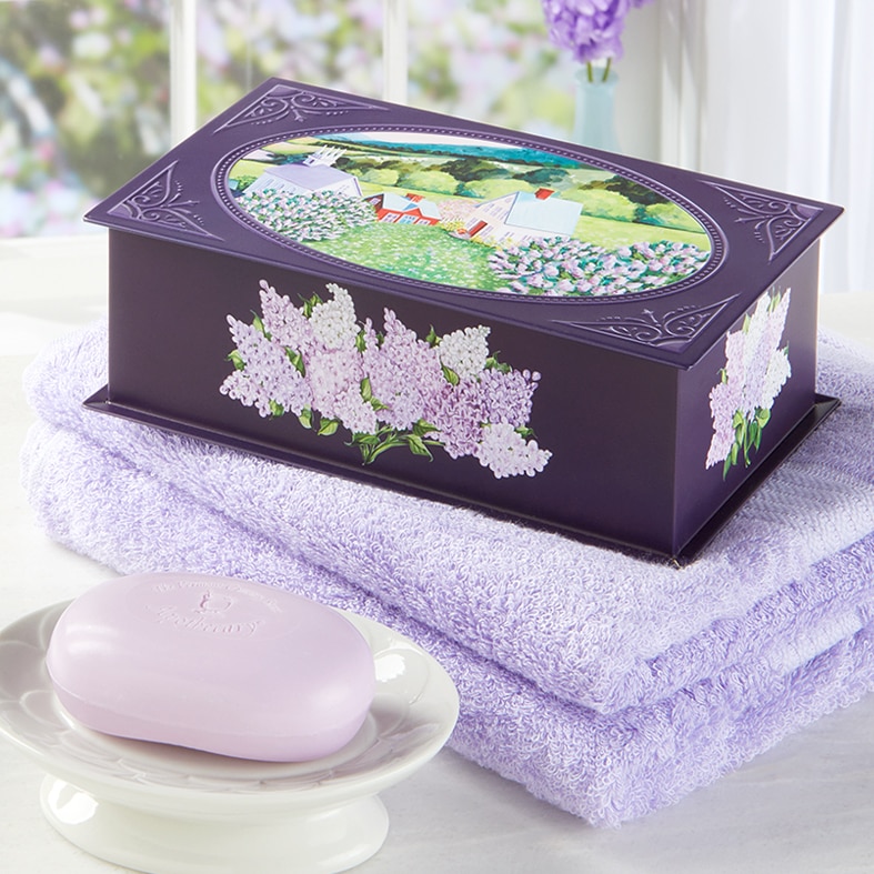 Lovely Lilacs Lilac Soap Gift Tin
